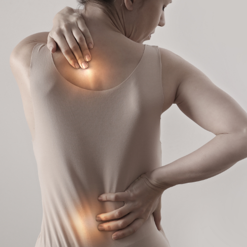 Visible discomfort or stiffness in muscles